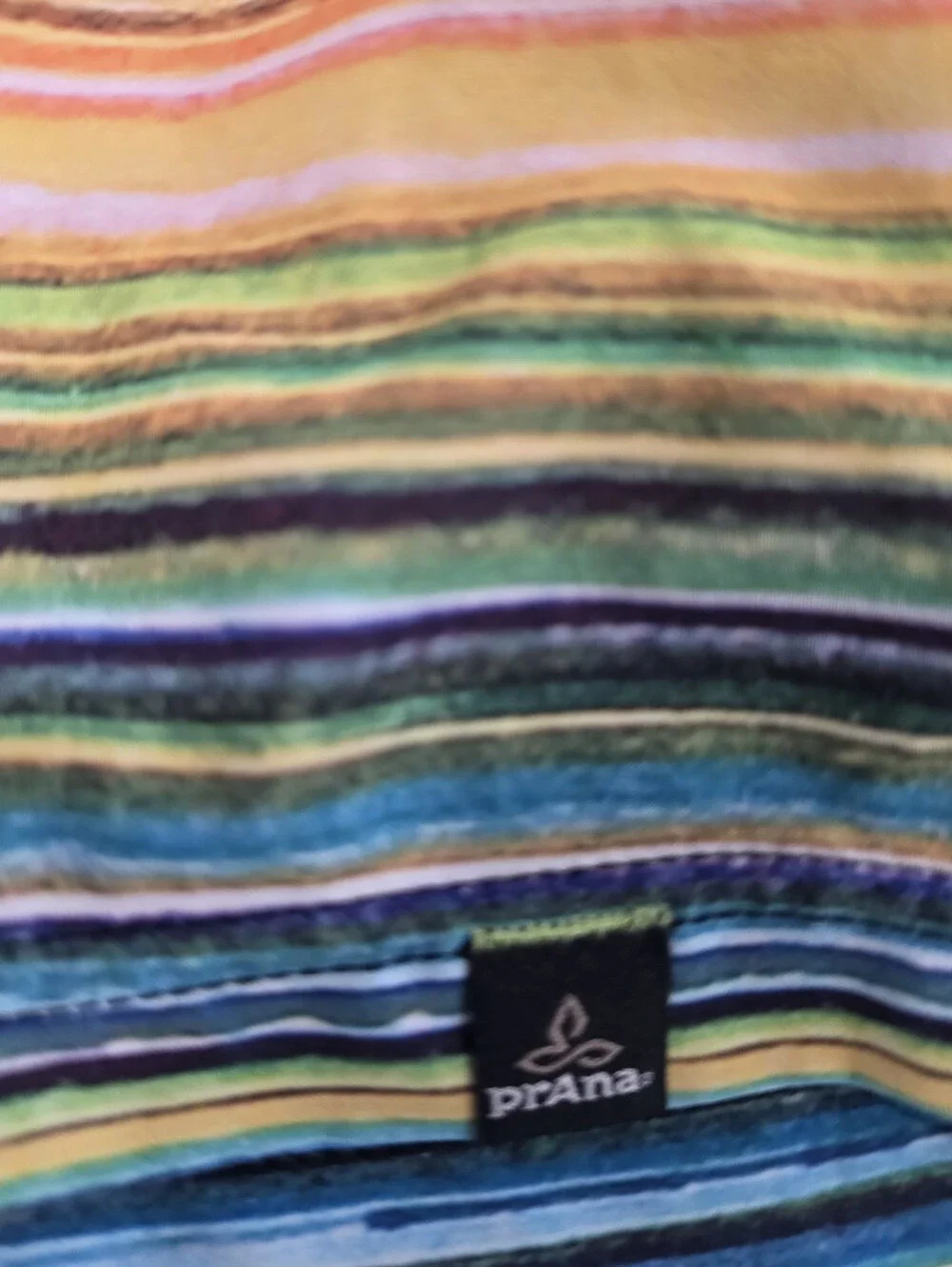prAna Overhold Active Shorts Jetstream Striped Print Athletic Hiking Running Lik